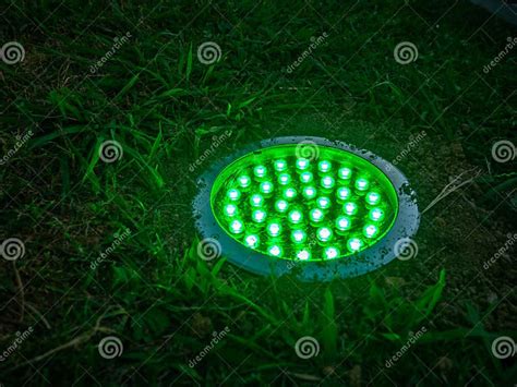 Street Lamp Green Light