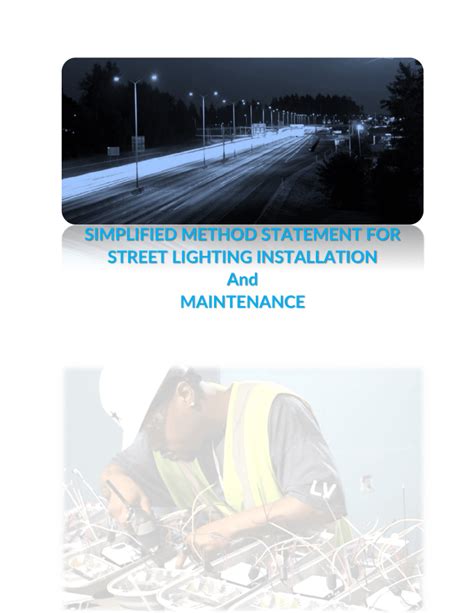 Street Lighting Installation Guidelines