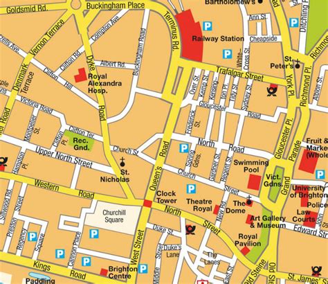 street map brighton town centre
