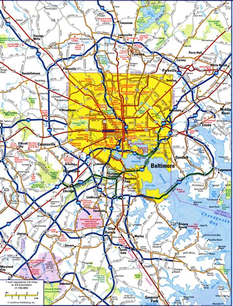 street map of baltimore city md