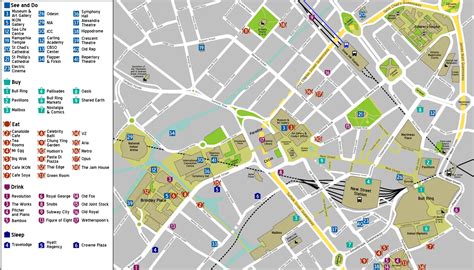 street map of birmingham city centre