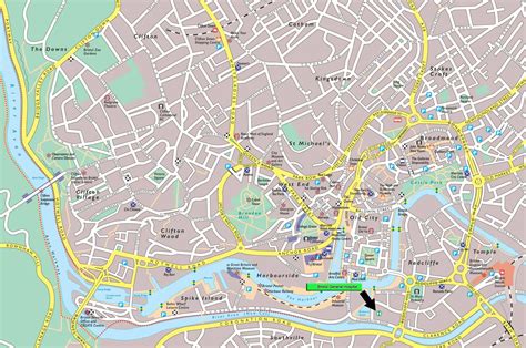 street map of bristol city centre
