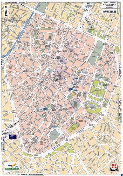 street map of brussels belgium