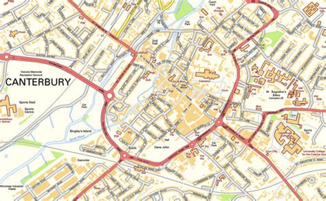 street map of canterbury