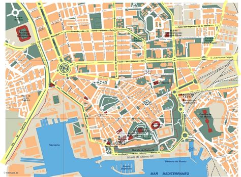 street map of cartagena spain