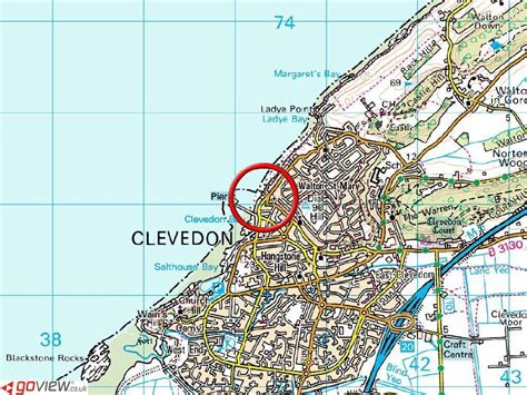 street map of clevedon north somerset
