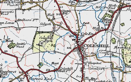 street map of coleshill