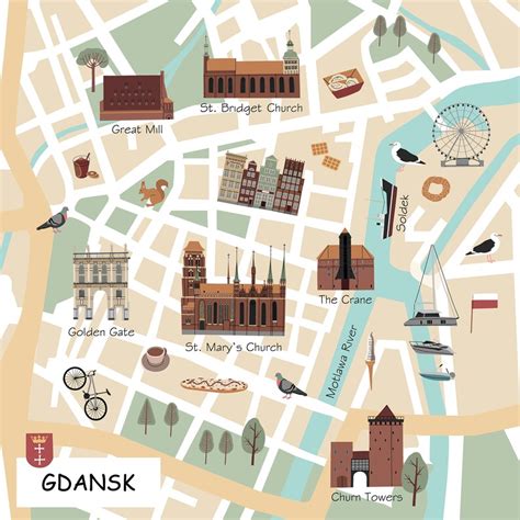 street map of gdansk poland