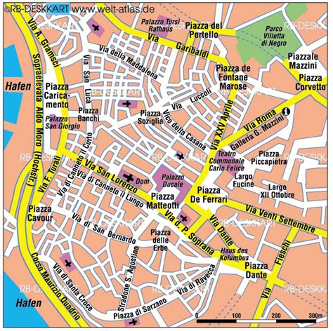 street map of genoa italy