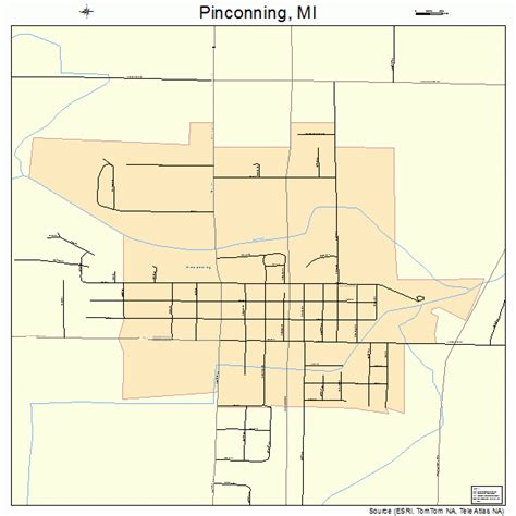 street map of pinconning mi