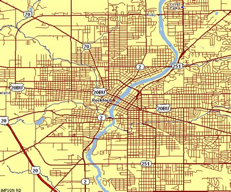 street map of rockford il
