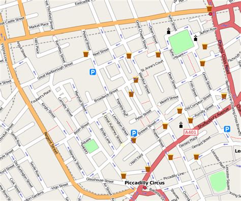 street map of soho london