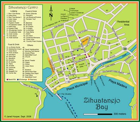 street map of zihuatanejo mexico