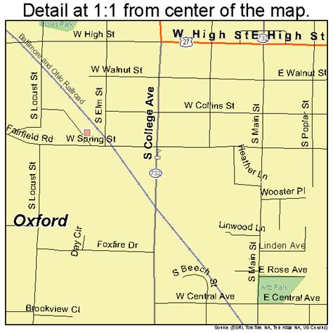 street map oxford ohio
