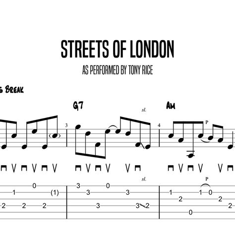 streets of london chords tony rice