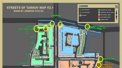 streets of tarkov map exfils guide