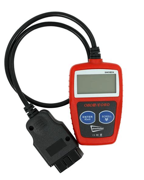 streetwize obdii fault code reader lcd screen