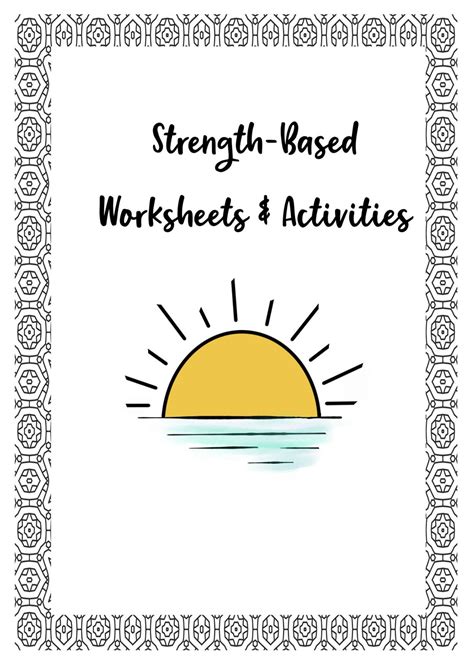 Strength Based Worksheets