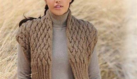Hooded Cable Vest | Knit vest pattern, Sweater knitting patterns