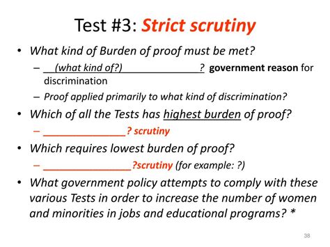 strict scrutiny test example