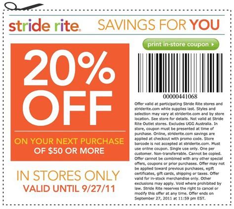 Huge Savings With Stride Rite Coupon Code