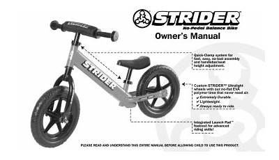 Strider St4 Owner's Manual