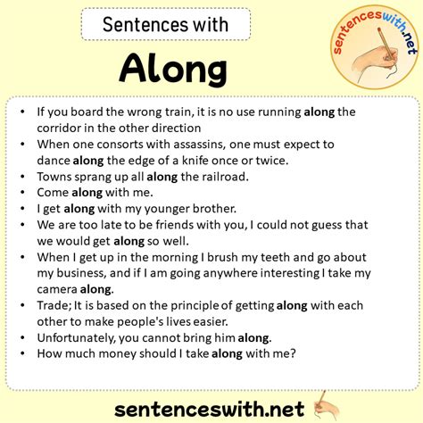 String Along In A Sentence