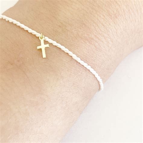String Bracelet With Cross