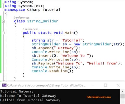String Builder Example C#