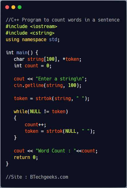 String C++ Count