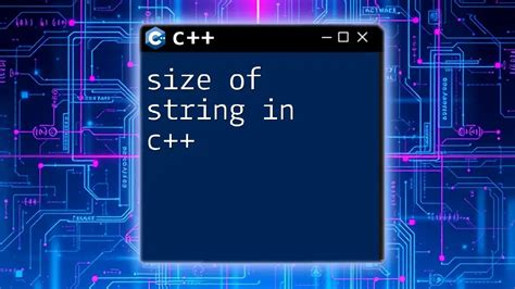 String C++ Length Vs Size