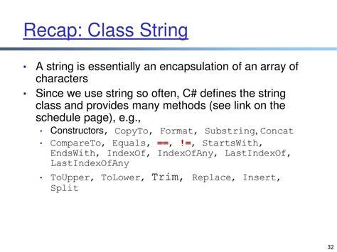 String Class Encapsulation