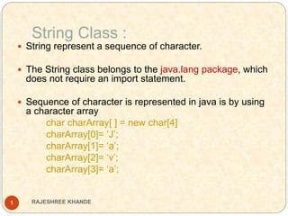 String Class In Java Belongs To Which Package