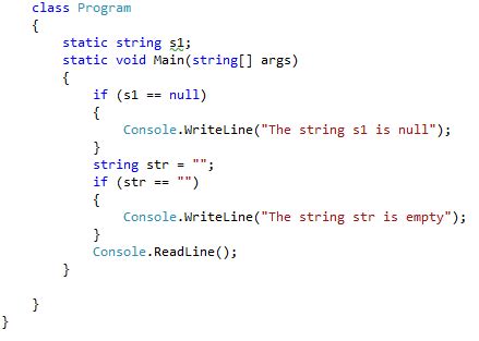 string code example