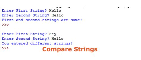 String Compare Example