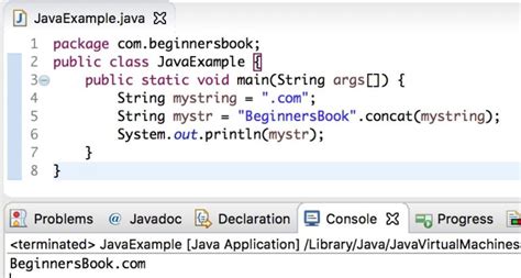 String Concat Java Method