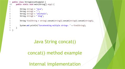 string concatenation in java w3schools