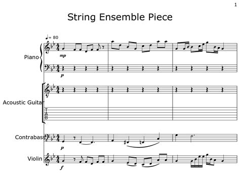 String Ensemble Pieces
