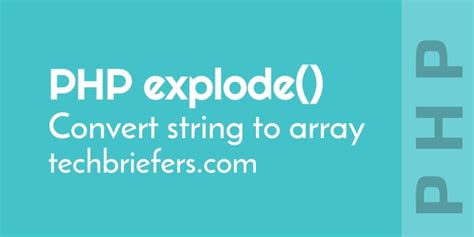 String Explode To Array Php