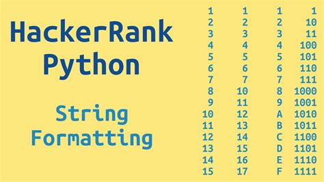 String Formatting In Python Hackerrank Solution