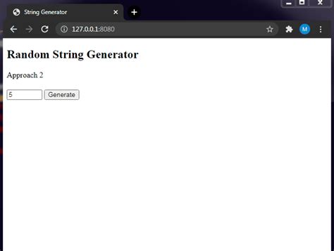 String Generator In Javascript