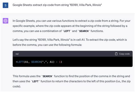 String Google Sheets Formula