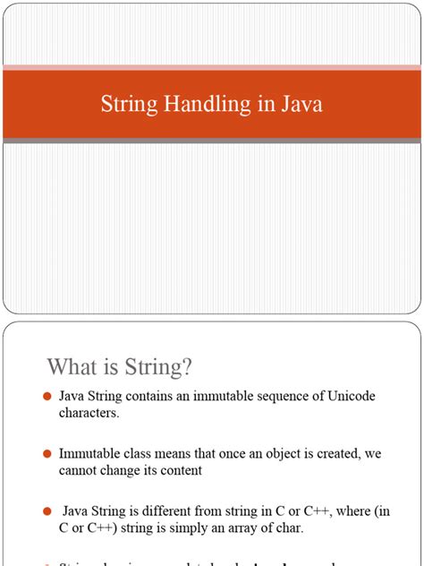 string handling in java with example pdf