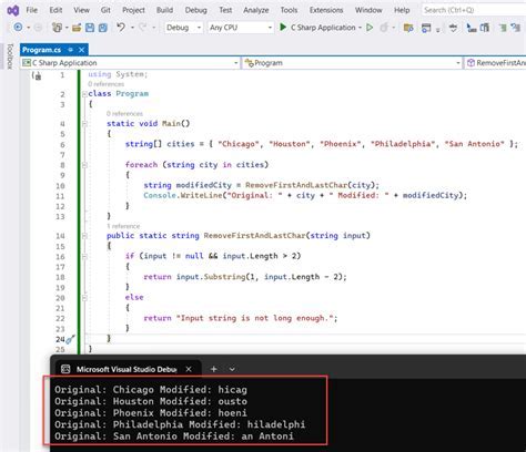 String How To Remove Last Character C#
