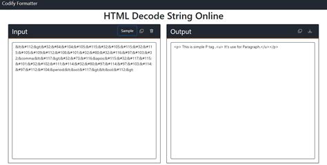 String Html Decode
