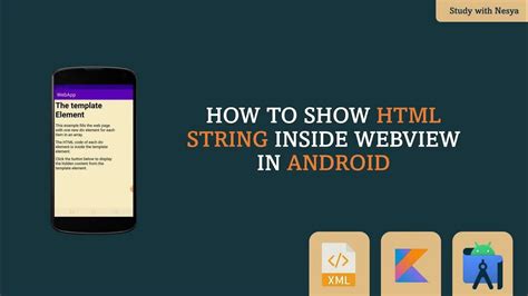 String Html view Android