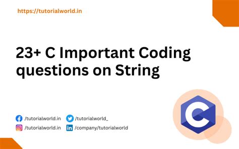 string important coding questions