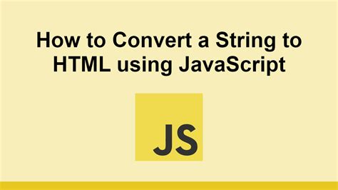 String In Html