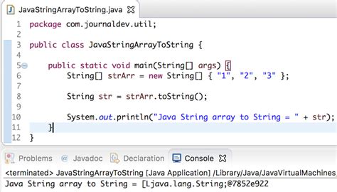 String In Java Array