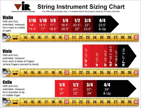 String Instrument Sizing Guide